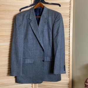 Alan Fluesser Sports Jacket Men's Lambswool Cashmere Gray